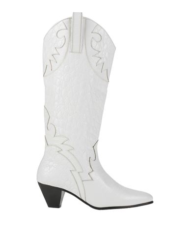 By Far Woman Knee Boots White Size 8 Soft Leather