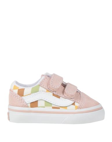 Vans Babies'  Td Old Skool V Newborn Sneakers Light Pink Size 2c Soft Leather, Textile Fibers