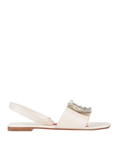 Roger Vivier Woman Sandals Cream Size 9 Soft Leather In White