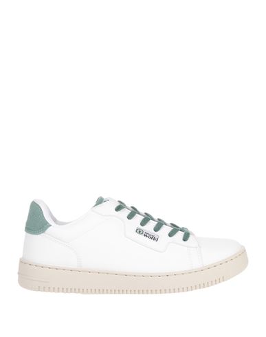 Shop Natural World Woman Sneakers White Size 7 Textile Fibers In Sage Green