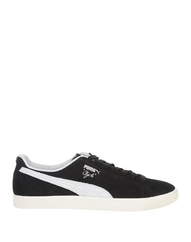 Shop Puma Clyde Hairy Suede Woman Sneakers Black Size 6 Soft Leather