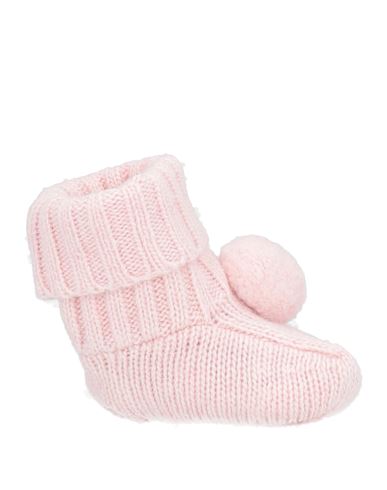 Nanán Newborn Girl Newborn Shoes Pink Size Onesize Viscose, Polyamide, Merino Wool, Cashmere In Pink