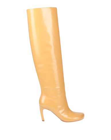 Shop Dries Van Noten Woman Boot Camel Size 7 Soft Leather In Beige