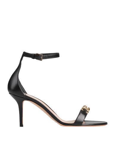 Elisabetta Franchi Woman Sandals Black Size 10 Soft Leather