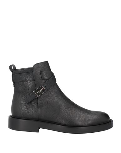 Giorgio Armani Man Ankle Boots Black Size 12 Soft Leather