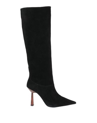 LOLA CRUZ LOLA CRUZ WOMAN BOOT BLACK SIZE 11 SOFT LEATHER 