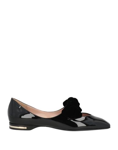 Giorgio Armani Woman Ballet Flats Black Size 10 Soft Leather