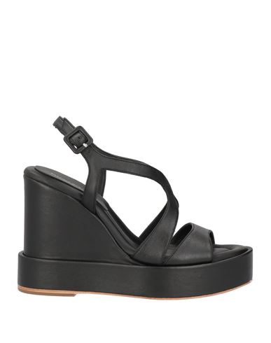 Paloma Barceló Woman Sandals Black Size 7 Soft Leather