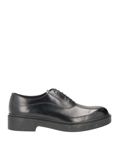 Giorgio Armani Man Lace-up Shoes Black Size 12.5 Bull Skin