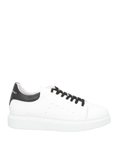 Gazzarrini Man Sneakers White Size 11 Soft Leather