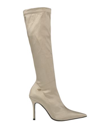 Just Cavalli Woman Knee Boots Beige Size - Textile Fibers