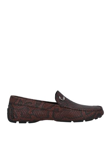 Just Cavalli Man Loafers Brown Size 11 Soft Leather