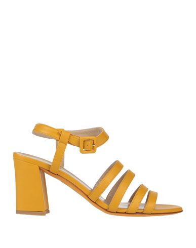Maryam Nassir Zadeh Woman Sandals Mustard Size 11 Soft Leather In Yellow