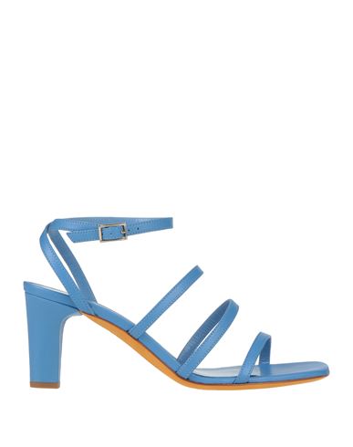 Maryam Nassir Zadeh Woman Sandals Pastel Blue Size 11 Soft Leather