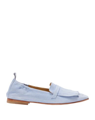 Garlani Woman Loafers Blue Size 8 Soft Leather