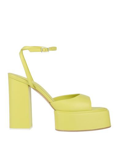 Shop 3juin Woman Sandals Yellow Size 6 Soft Leather