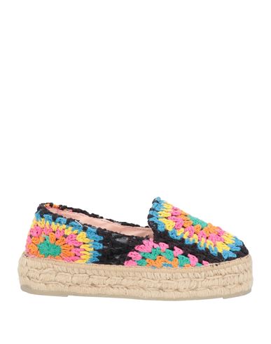Manebi Manebí Woman Espadrilles Black Size 7 Cotton In Black