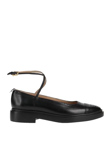 Thom Browne Woman Ballet Flats Black Size 9 Soft Leather