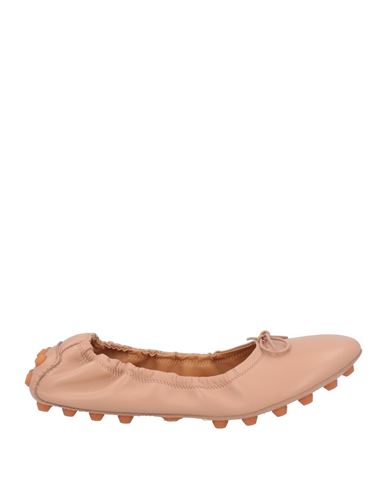 Shop Tod's Woman Ballet Flats Blush Size 7.5 Soft Leather In Pink