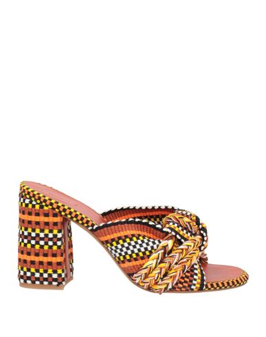 Amambaih Woman Sandals Tan Size 11 Textile Fibers In Brown