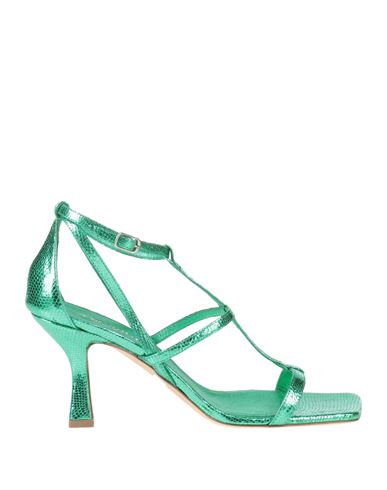 The Seller Woman Sandals Emerald Green Size 9.5 Soft Leather
