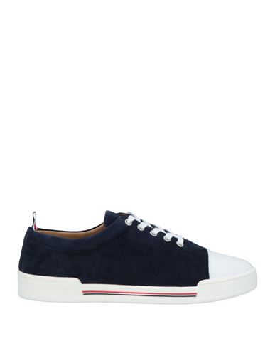 THOM BROWNE THOM BROWNE WOMAN SNEAKERS NAVY BLUE SIZE 11 SOFT LEATHER