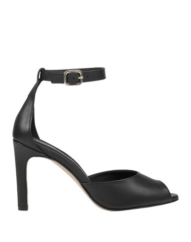 Bruno Premi Woman Sandals Black Size 9 Soft Leather