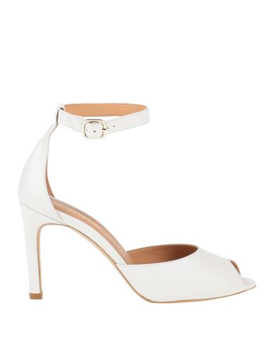 Bruno Premi Woman Sandals Ivory Size 10 Soft Leather In White