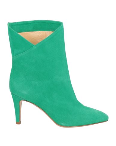 The Seller Woman Ankle Boots Green Size 10 Soft Leather