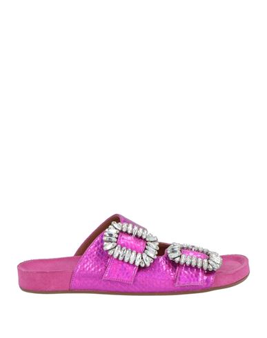 Shop Toral Woman Sandals Fuchsia Size 9 Leather In Pink
