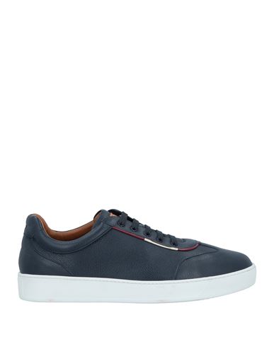 Shop Bally Man Sneakers Navy Blue Size 7 Bovine Leather