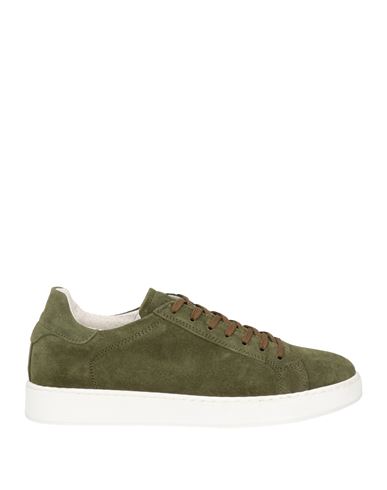 Cafènoir Man Sneakers Military Green Size 8 Soft Leather