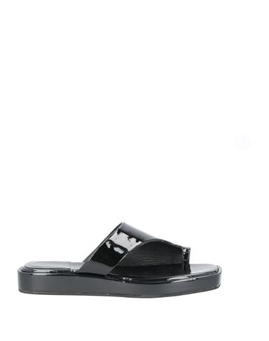 Jeffrey Campbell Woman Thong Sandal Black Size 7 Soft Leather In Black