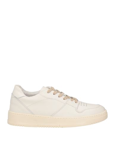 Cafènoir Man Sneakers Off White Size 9 Soft Leather