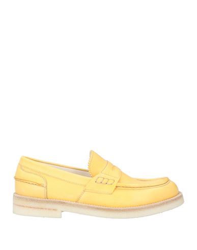 Sturlini Woman Loafers Yellow Size 11 Soft Leather