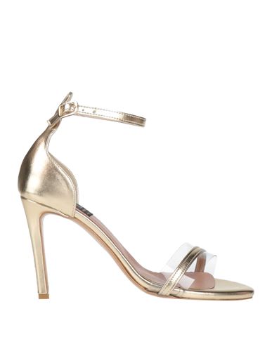 Islo Isabella Lorusso Woman Sandals Gold Size 8 Textile Fibers, Plastic