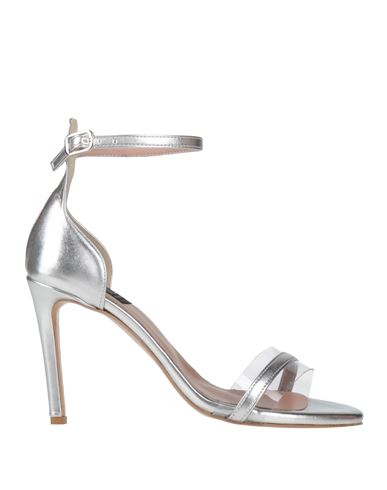 Shop Islo Isabella Lorusso Woman Sandals Silver Size 8 Textile Fibers, Plastic
