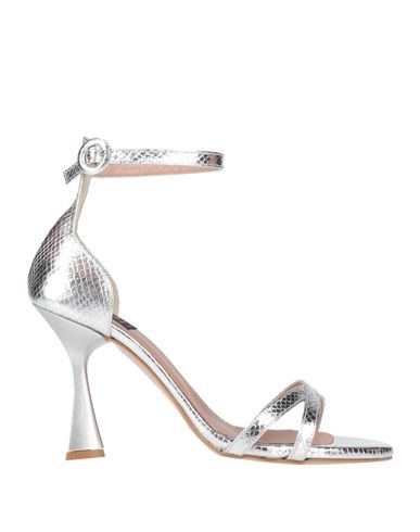 Shop Islo Isabella Lorusso Woman Sandals Silver Size 7 Textile Fibers