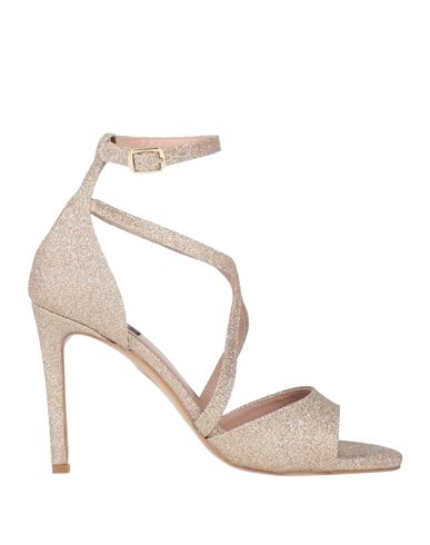 Islo Isabella Lorusso Woman Sandals Platinum Size 11 Textile Fibers In Grey