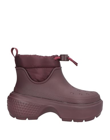Crocs Flat Ankle Boots  Woman Color Cherry In Purple
