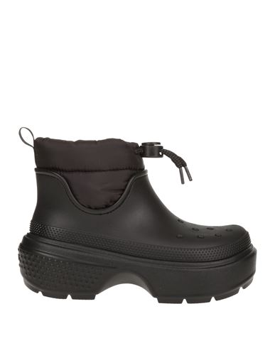 Crocs Woman Ankle Boots Black Size 7 Eva (ethylene - Vinyl - Acetate), Polyester