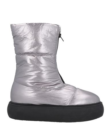 Konstantin Starke Woman Ankle Boots Silver Size 11 Textile Fibers