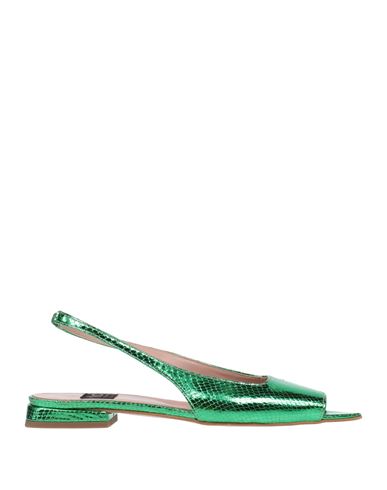 Islo Isabella Lorusso Woman Sandals Emerald Green Size 7 Textile Fibers