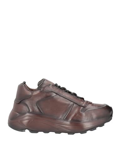 Officine Creative Italia Man Sneakers Dark Brown Size 9 Soft Leather