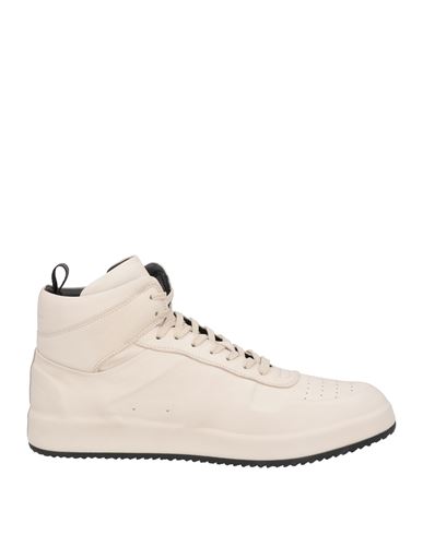 Officine Creative Italia Man Sneakers Cream Size 10.5 Soft Leather In White
