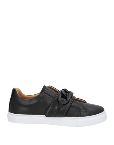 Cafènoir Woman Sneakers Black Size 7 Soft Leather