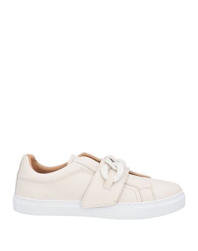 Cafènoir Woman Sneakers Ivory Size 7 Soft Leather In White