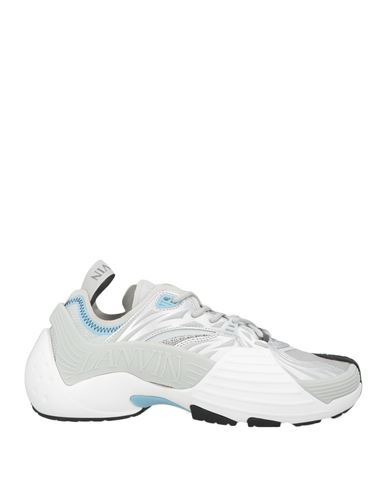 Lanvin Man Sneakers Silver Size 9 Polyurethane, Polyester, Thermoplastic Polyurethane, Nylon