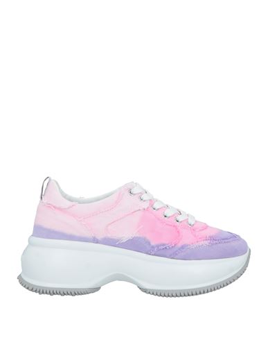 Hogan Woman Sneakers Pink Size 8.5 Cotton