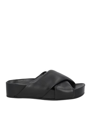 Liviana Conti Woman Sandals Black Size 10 Soft Leather